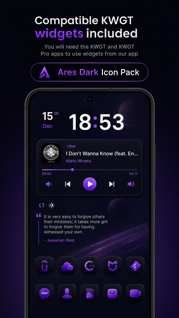 Ares Dark Icon Pack